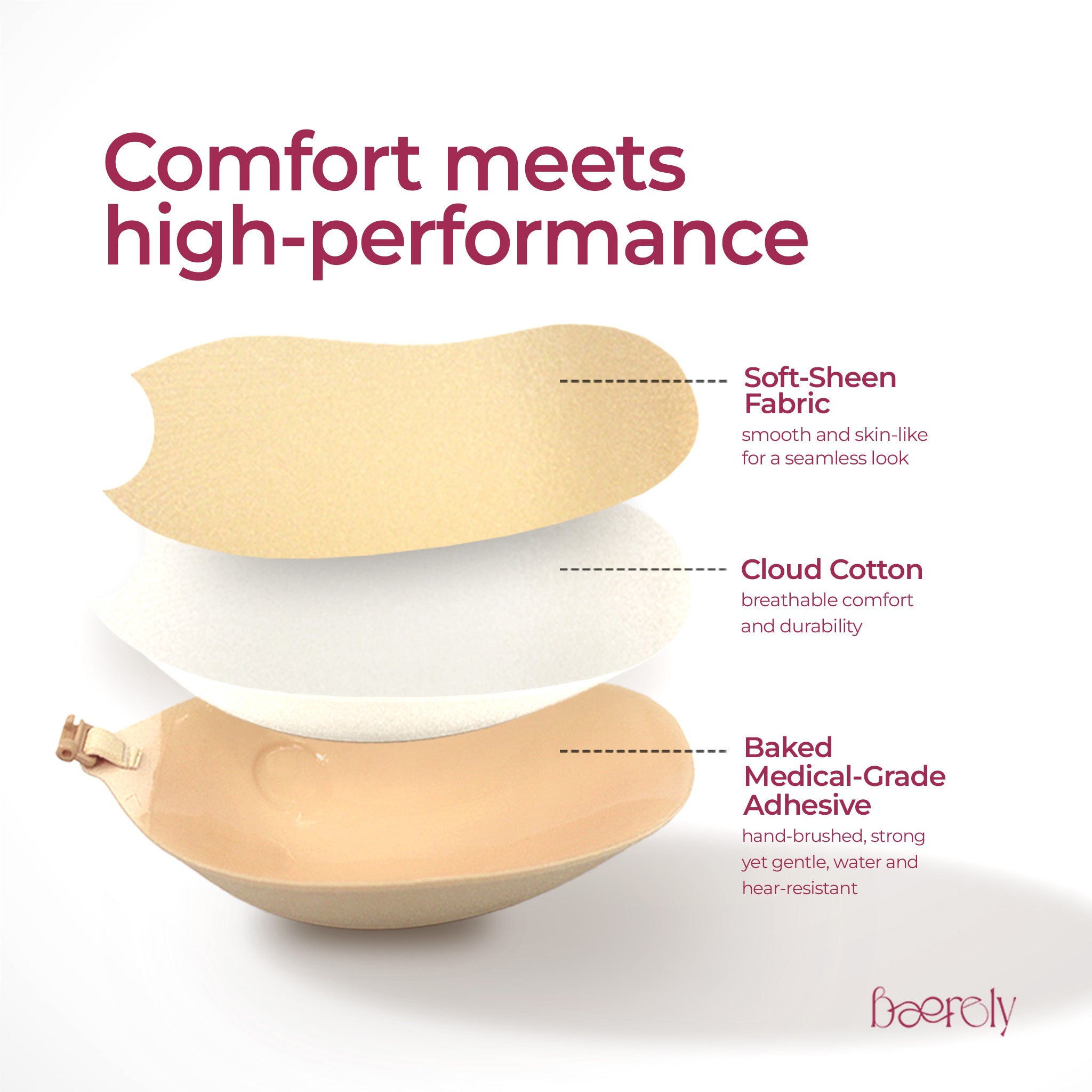Baerely Curve Adhesive Strapless Bra